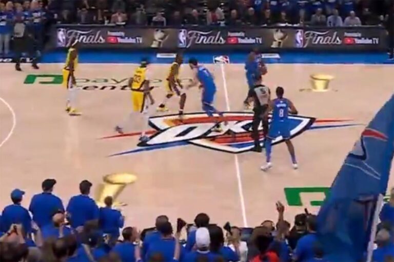 Nba fans mock abc's cgi trophies on finals court