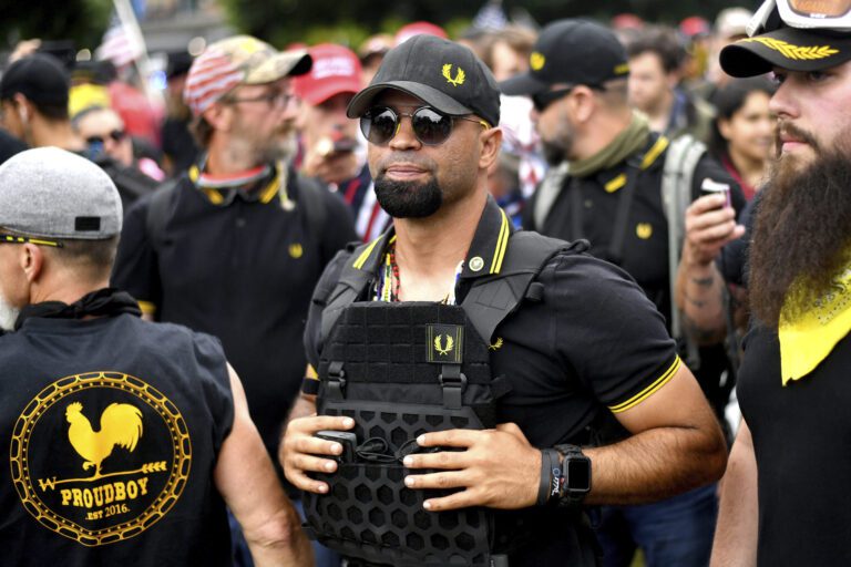 Proud boys leaders launch $100 million lawsuit against feds for