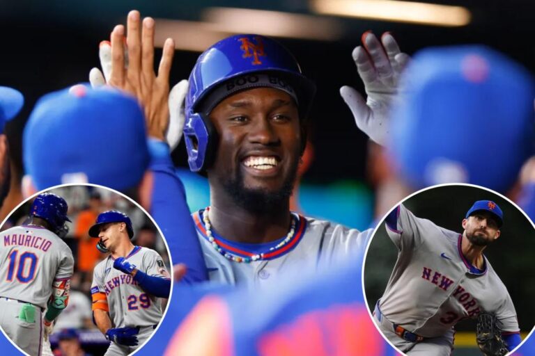 Ronny mauricio launches long homero as mets dominate struggling rockies