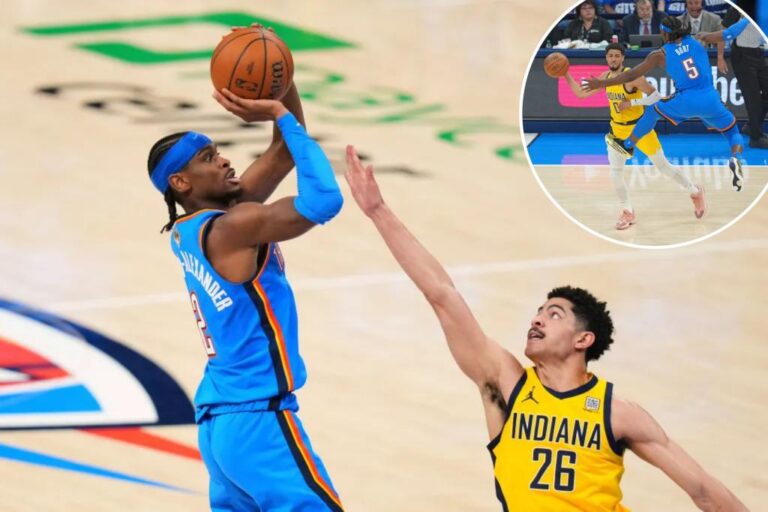 Thunder surge to game 2 victory, level nba finals against