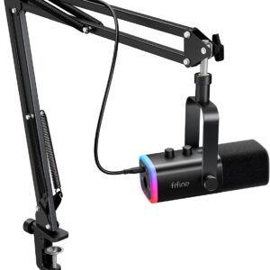 FIFINE AM8T RGB Gaming Mic Set