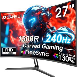 SANSUI 27" Curved 240Hz Gaming Monitor