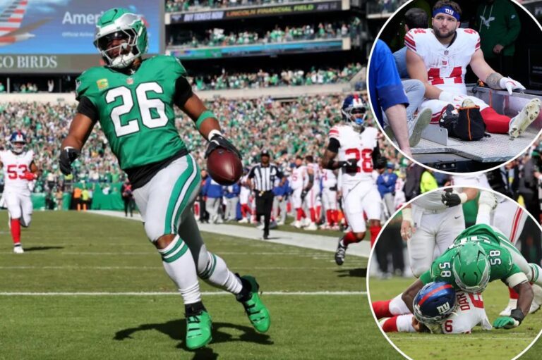 Eagles Soar Past Giants Again Following Cam Skattebo Injury