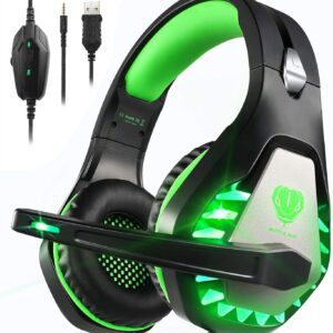 Multiplatform Gaming Headset with LED and Noise Cancellation