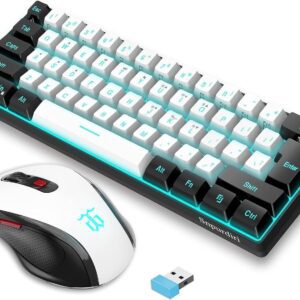 Snpurdiri 2.4G RGB Mini Wireless Gaming Combo