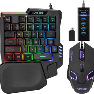 Compact RGB Gaming Keyboard Mouse Combo