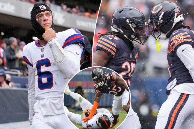 Dart’s Concussion Shakes Giants in Loss to Bears