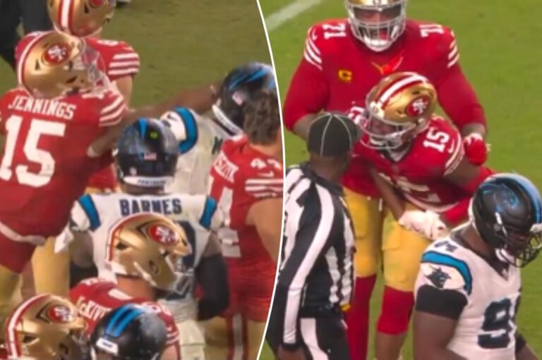 Jennings Clashes with Moehrig After Controversial Hit on MNF