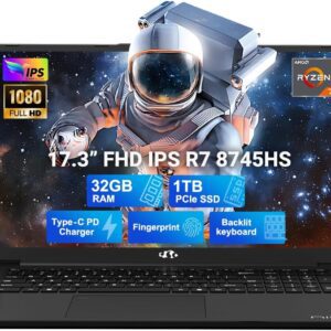 NIMO 17.3" Ryzen 7 Gaming Laptop - 32GB RAM, 1TB SSD, Radeon 780M