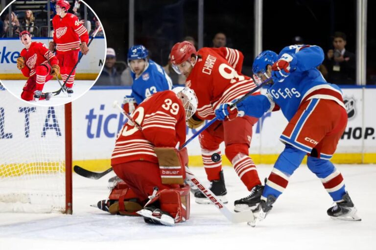 Rangers Fall Short Despite Flashback to Quick’s Glory Days Against Red Wings