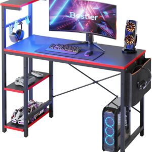 Bestier LED Gamer Desk 44" with Storage