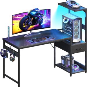 Casaottima 48” LED Gaming Desk with Storage