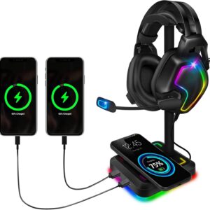 Dual Charging Headphone Stand