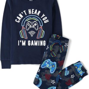 Boys Cotton Long Sleeve Pajama Set