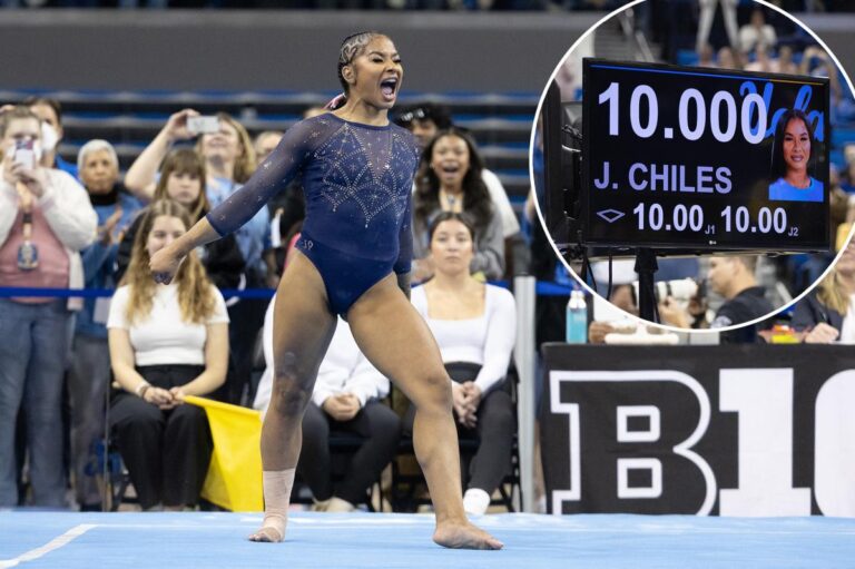 Chiles Spins to Her Fourth Consecutive Perfect 10 on the Floor
