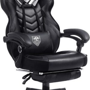Vonesse Ergonomic Big & Tall Gaming Chair with Massage & Footrest