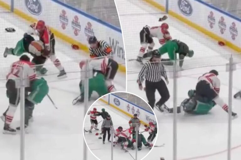 Hockey Showdown: NYPD and FDNY Clash in Intense Rivalry Game