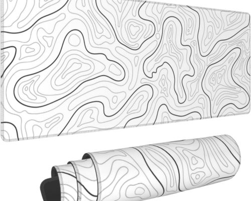 Abstract Topo Gaming Mouse Pad