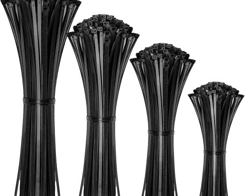 Cable Organizer Ties - 400 Pack Assorted Sizes