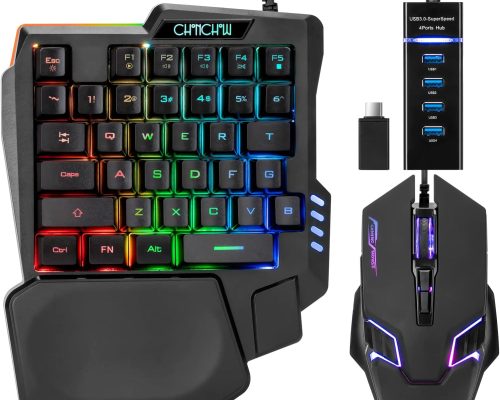 Compact RGB Gaming Keyboard Mouse Combo