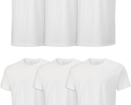 Fruit of the Loom Men's Moisture-Wicking Crew Undershirts