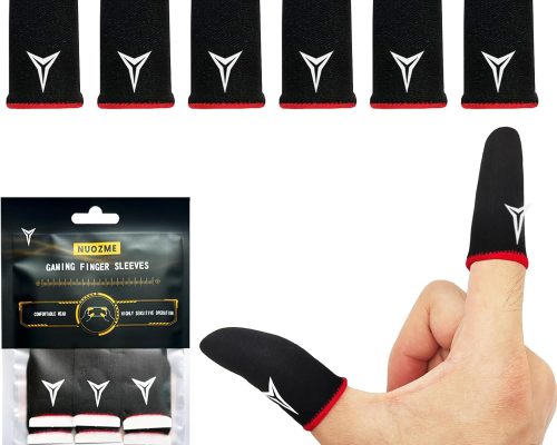 Gaming Finger Sleeves - 6 Pack, Super Thin, Touchscreen Compatible