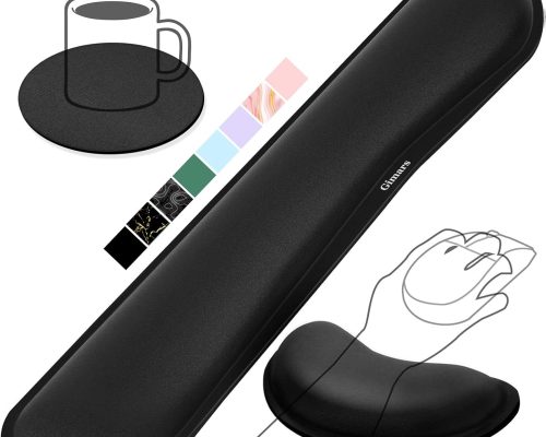 Gimars Ergonomic Memory Foam Wrist Rest Set