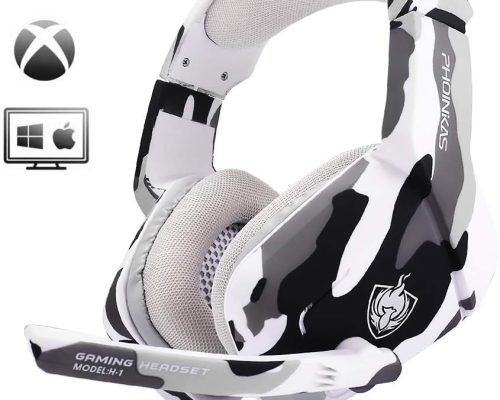 PHOINIKAS Camo Gaming Headset