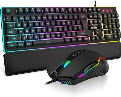 RedThunder K10 Gaming Combo: RGB Mechanical Keyboard, 7200 DPI Mouse