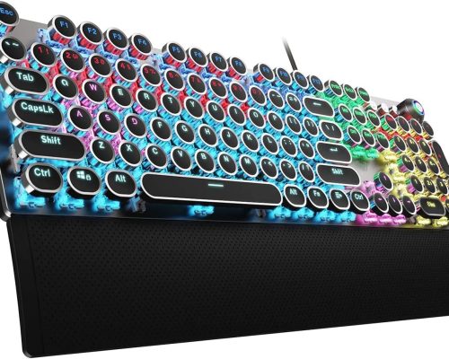 Retro Rainbow Mechanical Gaming Keyboard