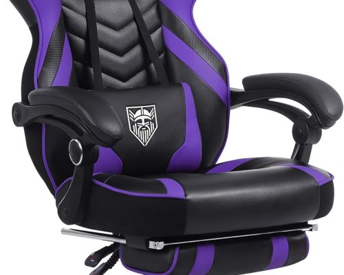 Vonesse Elite Gaming Chair with Footrest and Massage